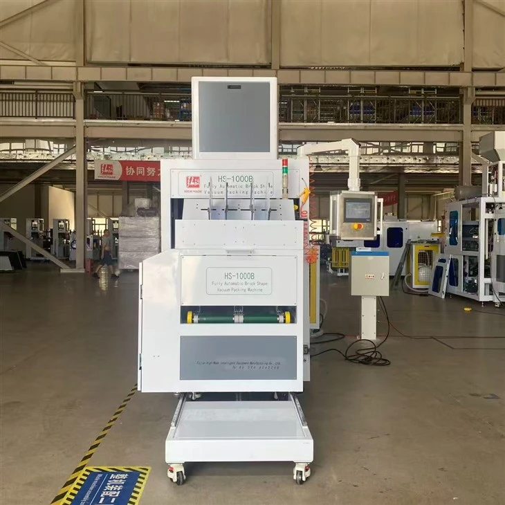 automatic brick shape vacuum packaging machine