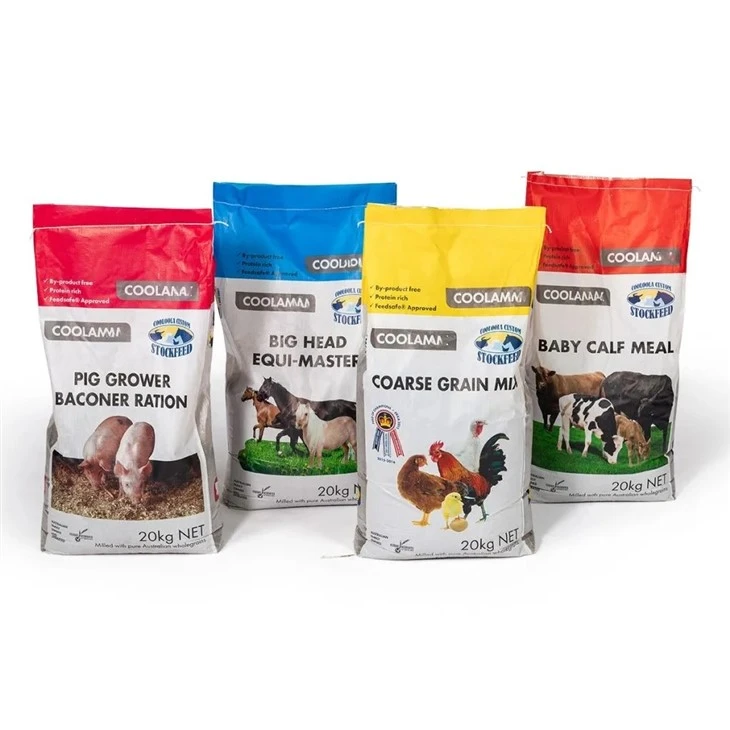 animal feeds PP woven sack packing machine